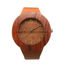 Reloj de madera de Handcraft de la calidad al por mayor con el logotipo de encargo